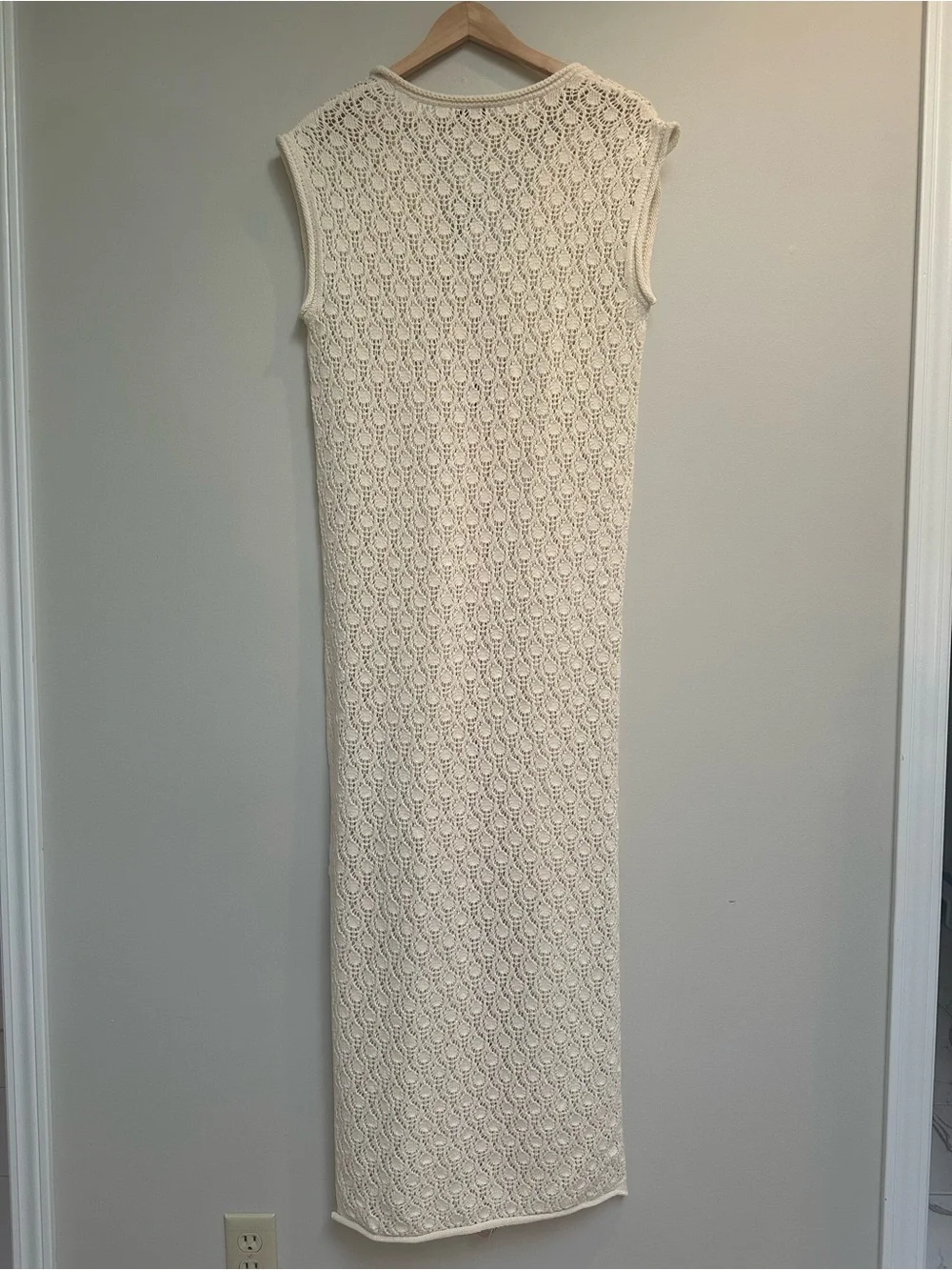 Baltic Born Calypso Crochet Cover Up NWT Medium Natural Beach Resort Boho